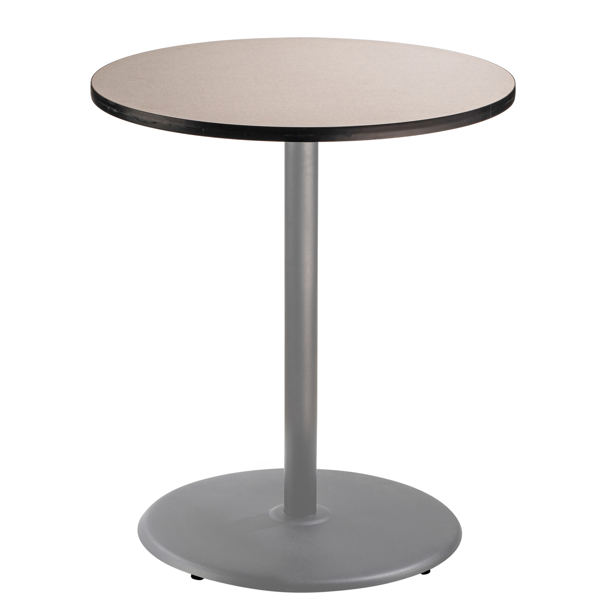 National Public Seating, Cafe Table, 36x36x42Round "R" Base, Height 42 in, Model# CTG13636RBPBTMGY